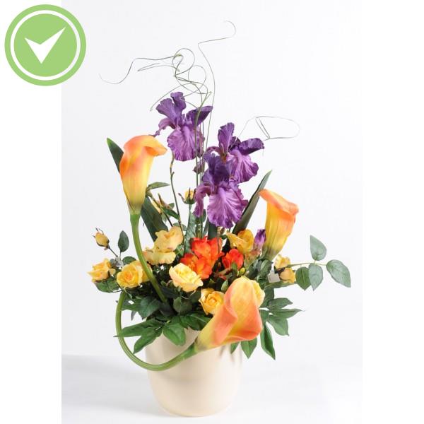 Bouquet Iris Composition artificielle