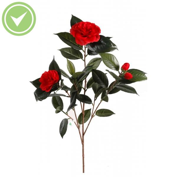 Camelia Japonica Spray Feuillage artificiel fleuri