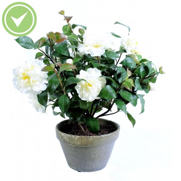 Camelia Pot Terre Plante artificielle en pot