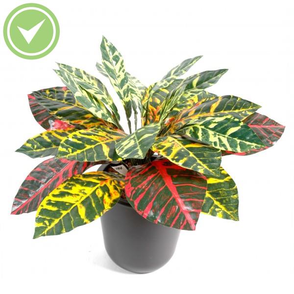 Croton Mini*24 Plante verte artificielle