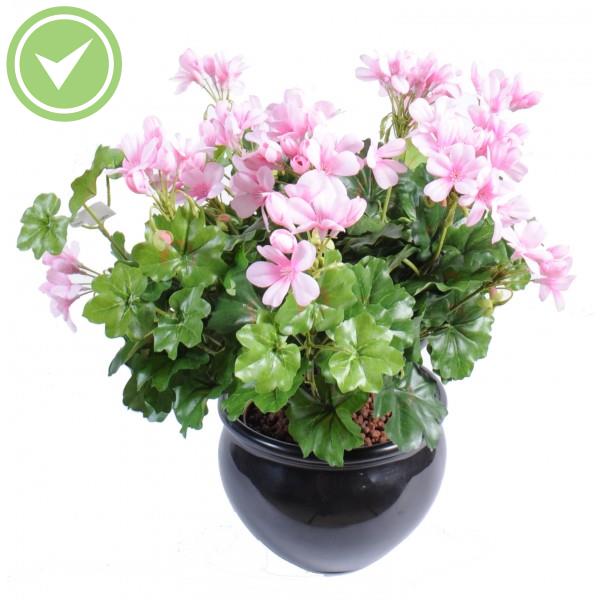 Geranium Lierre Plante artificielle fleurie