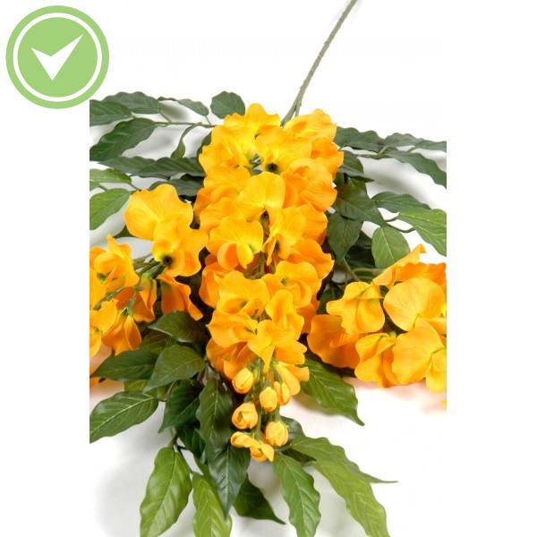 Glycine Spray 3Fl Feuillage artificiel fleuri