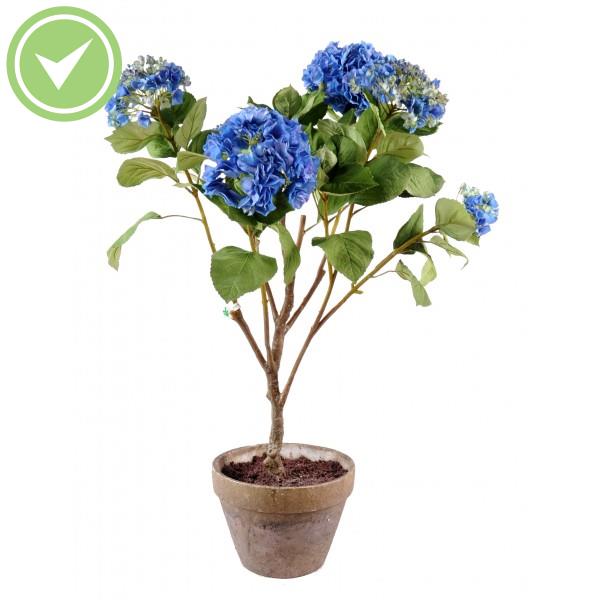 Hortensia Pot Terre Plante artificielle en pot