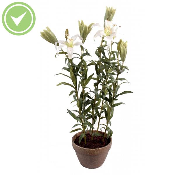 Lilium Pot Terre Plante artificielle en pot