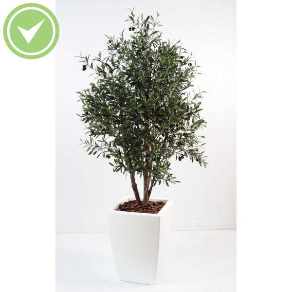 Olivier New Buisson En Pot Pure Carre Composition artificielle