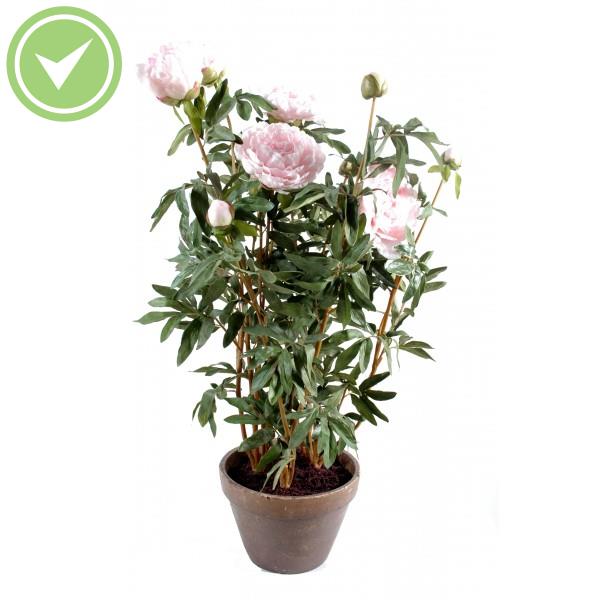 Pivoine Pot Terre Plante artificielle en pot