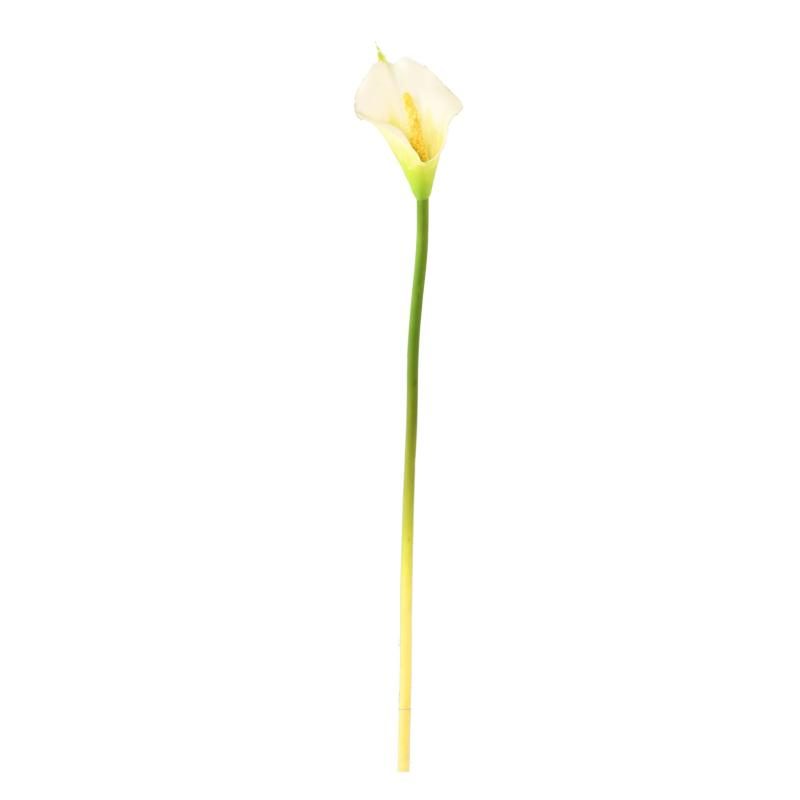 Arum artificiel à fleur blanche en PE sur tige